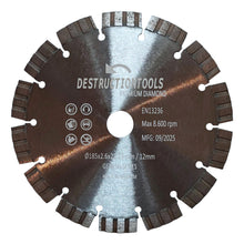Cargar modelo 3D en la galería, Hoja de sierra de diamante para corte en seco de 185mm x 22,23mm | Genesis series