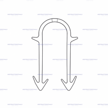 Carica immagine nel visualizzatore Galleria, Plastic underfloor heating pipe fixing clip 60 mm hook technical detail