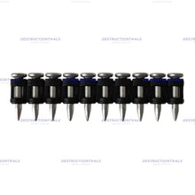 Charger l'image dans la visionneuse de la galerie, Collated concrete nails 19mm CE-certified for Spit Pulsa 27, 40, 65 & 800 - C6/19