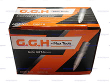 Cargar modelo 3D en la galería, Fixpin M6 × 18 mm – Clavo de impacto para hormigón, galvanizado, caja de 100 unidades