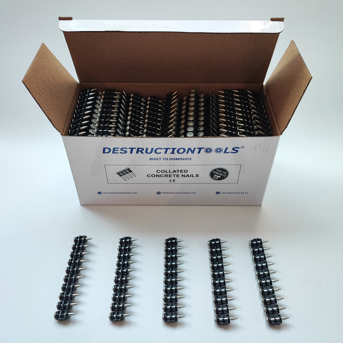 1000 Clous En Bande De 19 Mm – Pour Destructiontools DETO100X – Diamètre 3 Mm
