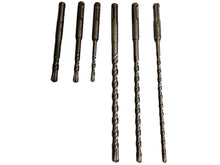 Cargar modelo 3D en la galería, Brocas SDS Plus para hormigón – 4 cortes con canal de evacuación de polvo – varios diámetros y longitudes