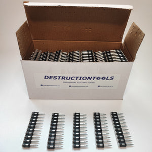 1000x Collated concrete nails 25mm - for Makita GN420