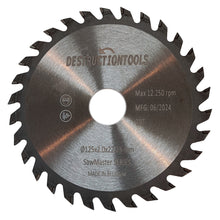 Charger l&#39;image dans la visionneuse de la galerie, Lame de scie circulaire 125mm x 22.23mm ou 20mm - 30T | SawMaster Series
