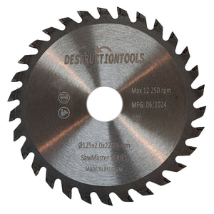Lame de scie circulaire 125mm x 22.23mm ou 20mm - 30T | SawMaster Series
