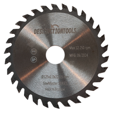 Load image into Gallery viewer, circular saw blade 125mm x 22.23mm or 20mm - 30T | SawMaster series
