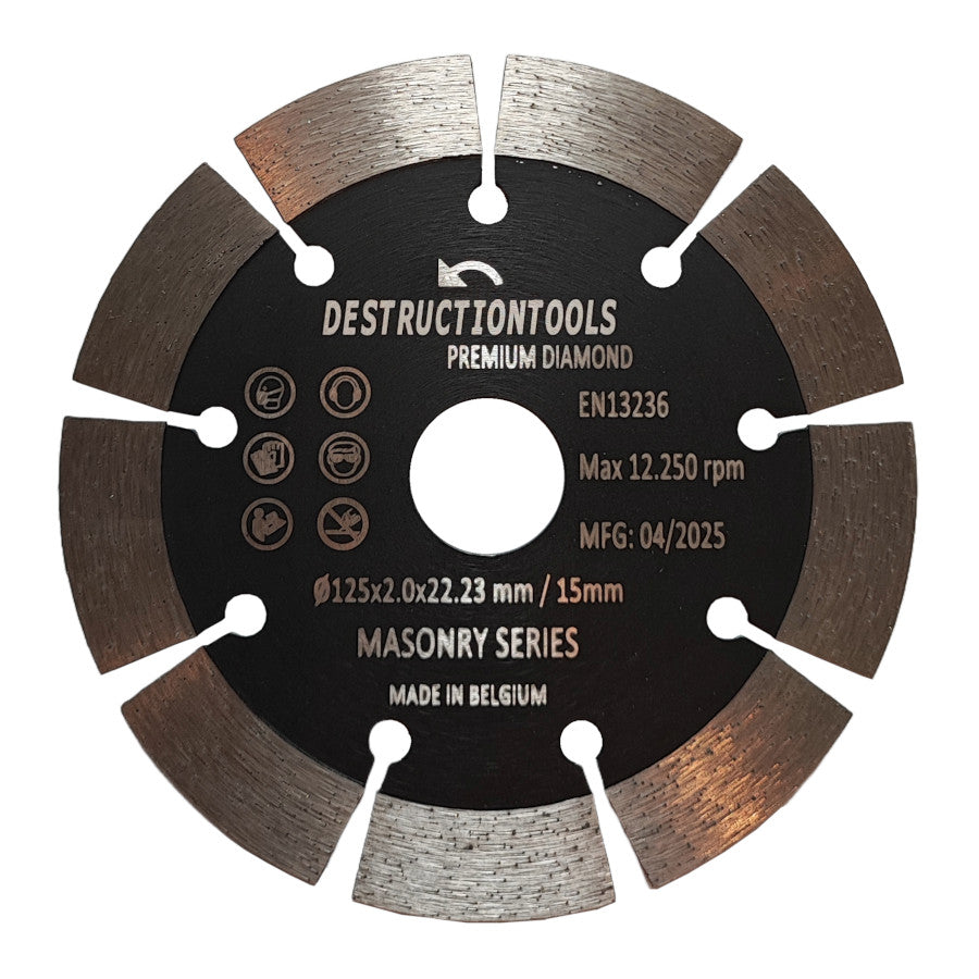 Diamant-Trocken Sägeblatt 125mm x 22,23mm | Masonry series