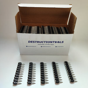 1000x Collated concrete nails 25mm